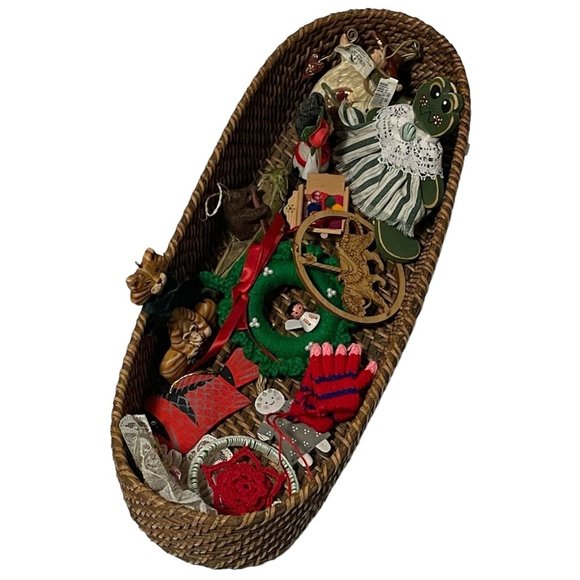 Unbranded Other - Mixed Lot of 13 Christmas Ornament For Tree Crafts Wreath Making Tier Tray Decor